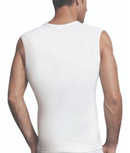 Heren t-shirt brede schouder ondergoed 100% katoen