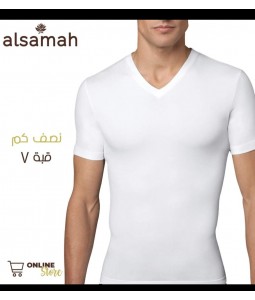Lycra T-shirt met V-hals voor heren, met halve mouwen