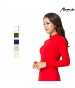 Naadloze damestrui met halve hals