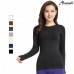 Slim-fit damesmodel met lange mouwen en ronde hals