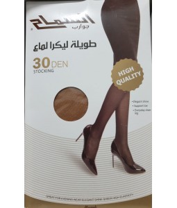 Lange glanzende dames panty, dikte 30 DEN